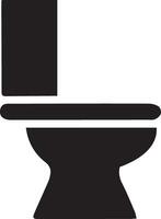 modern toilet icoon vector silhouet illustratie, toilet silhouet, toilet vlak vector