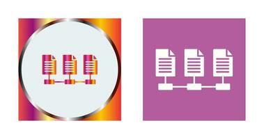 netwerk bestanden vector icoon