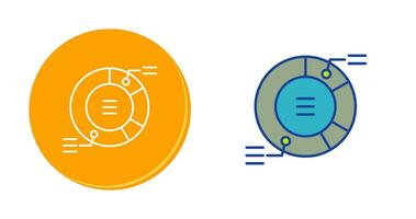 cirkeldiagram vector pictogram