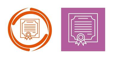 certificaat vector pictogram