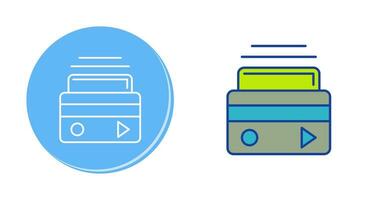 ATM-kaart vector pictogram