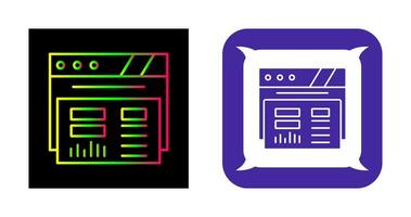 dashboard vector pictogram