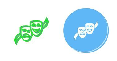 theater maskers vector icoon