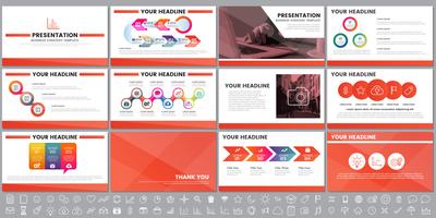 Moderne elementen van infographics voor presentatiesjablonen voor banner vector