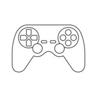 modern plat ontwerp van gamepad of joystickpictogram voor web vector