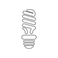 gloeilamp of idee en inspiratie eenvoudig pictogram vector