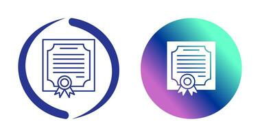 certificaat vector pictogram