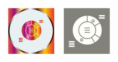 cirkeldiagram vector pictogram