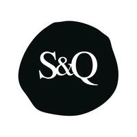 sq eerste logo brief borstel monogram bedrijf vector