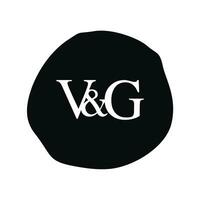 vg eerste logo brief borstel monogram bedrijf vector