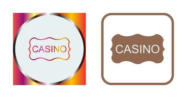 casino teken vector icoon
