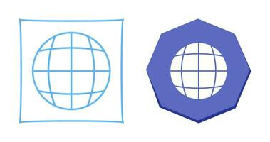 wereldbol vector pictogram