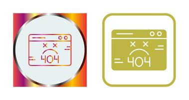 404-fout vectorpictogram vector