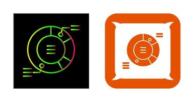 cirkeldiagram vector pictogram