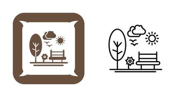 park vector pictogram