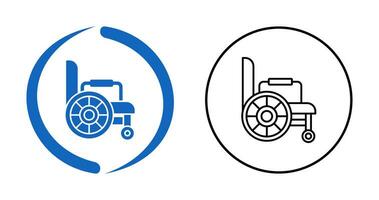 rolstoel vector pictogram