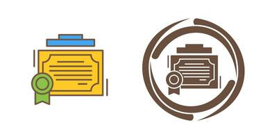 certificaat vector pictogram