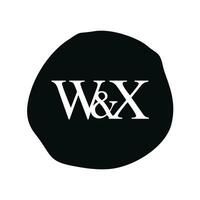 wx eerste logo brief borstel monogram bedrijf vector