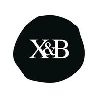 xb eerste logo brief borstel monogram bedrijf vector