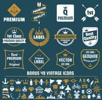 Vintage Retro Vector Logo voor banner