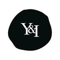 yi eerste logo brief borstel monogram bedrijf vector