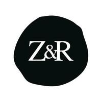 zr eerste logo brief borstel monogram bedrijf vector