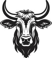 vector zuivel koe logo zwart voor software bedrijf zuivel koe logo icoon zwart vector voor tech bedrijf