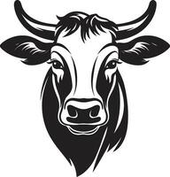 zuivel koe zwart vector logo voor opstarten zwart zuivel koe logo vector voor opstarten