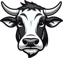 zwart zuivel koe logo vector voor Adobe voorraad vector zuivel koe logo zwart voor Adobe voorraad