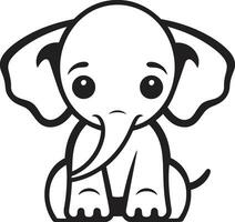 olifant vector logo icoon voor een merk u kan vertrouwen olifant vector logo icoon voor een merk dat maakt een verschil