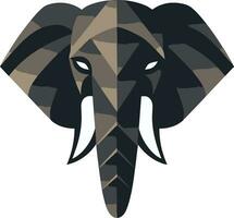 olifant vector logo icoon voor een safari avontuur olifant vector logo icoon voor een dieren in het wild heiligdom