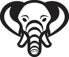olifant vector logo icoon voor een eerlijk handel merk olifant vector logo icoon voor een handgemaakt merk