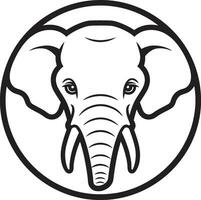 olifant vector logo icoon voor een krachtig merk olifant vector logo icoon voor een tijdloos bedrijf