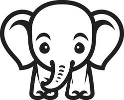 olifant vector logo icoon voor een creatief bedrijf olifant vector logo icoon voor een gepassioneerd merk