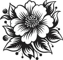 bloemen groet kaart icoon bloemen logo icoon vector