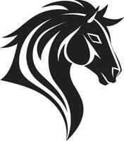 dieren in het wild bevallig loper paard symbool emblematisch ruiter majesteit logo ontwerp vector