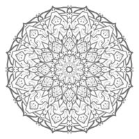 cirkelvormig patroon in de vorm van mandala met bloem voor henna vector