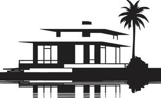 echt landgoed majesteit modern villa embleem simplistisch luxe leven zwart vector ontwerp