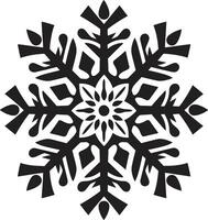 emblematisch sneeuw kalmte logo silhouet elegant vorst uitmuntendheid modern embleem vector