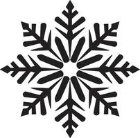tijdloos vorst majesteit modern sneeuwvlok embleem vorstelijk winters icoon monochromatisch logo vector