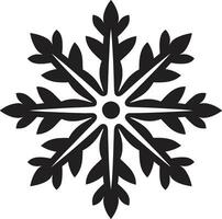 kalmte in zwart en wit ijzig ontwerp kristal silhouet uitmuntendheid monochroom ijs icoon vector