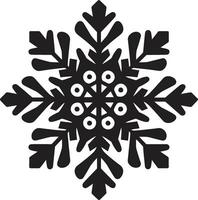 embleem van ijzig kalmte elegant sneeuw symbool edele voogd van sneeuw fluistert modern embleem vector