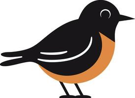 elegantie in vlucht iconisch Robin embleem van de Woud minimalistische vogel symbool vector