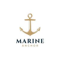 anker logo ontwerp. anker logo. logo van jacht club, maritiem. vector