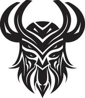 zwaard van de noorden een zwart vector viking logo ebon ontdekkingsreiziger een viking mascotte van avontuur