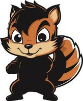 chipmunk logo icoon voor afdrukken chipmunk logo icoon voor web vector