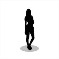 vrouw silhouet vector