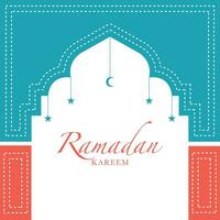 Ramadan kareem achtergrond ontwerp. groet kaart, banier, poster. vector illustratie.