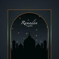 Ramadan kareem poster ontwerp. vector illustratie voor Islam vastend festival evenement