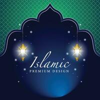 Islamitisch achtergrond ontwerp. groet kaart, banier, poster. vector illustratie.